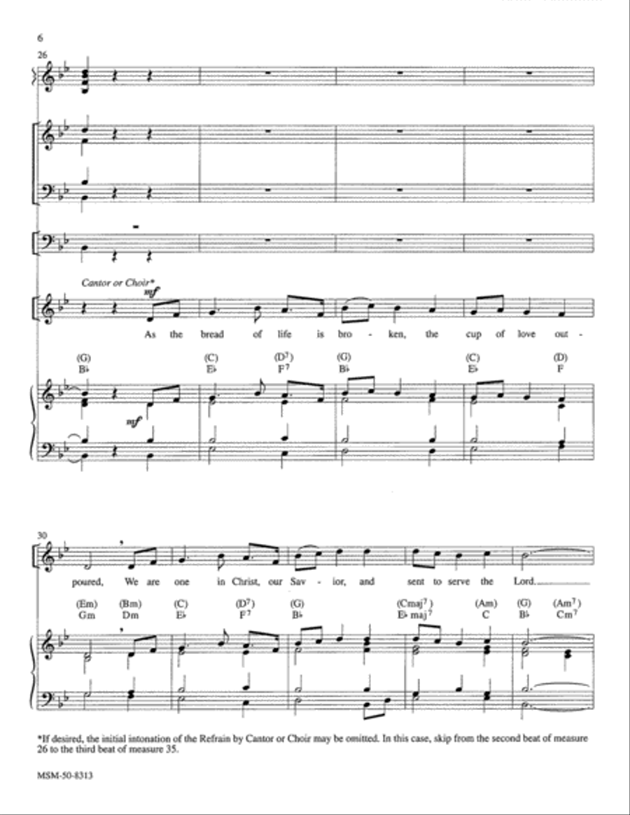 We Are One in Christ Choir scores gallery preview page 5