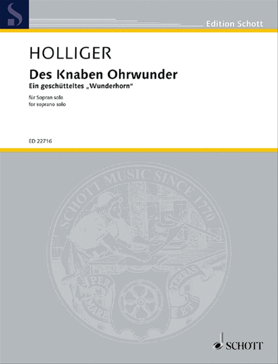 Des Knaben Ohrwunder Soprano Voice scores gallery preview page 1