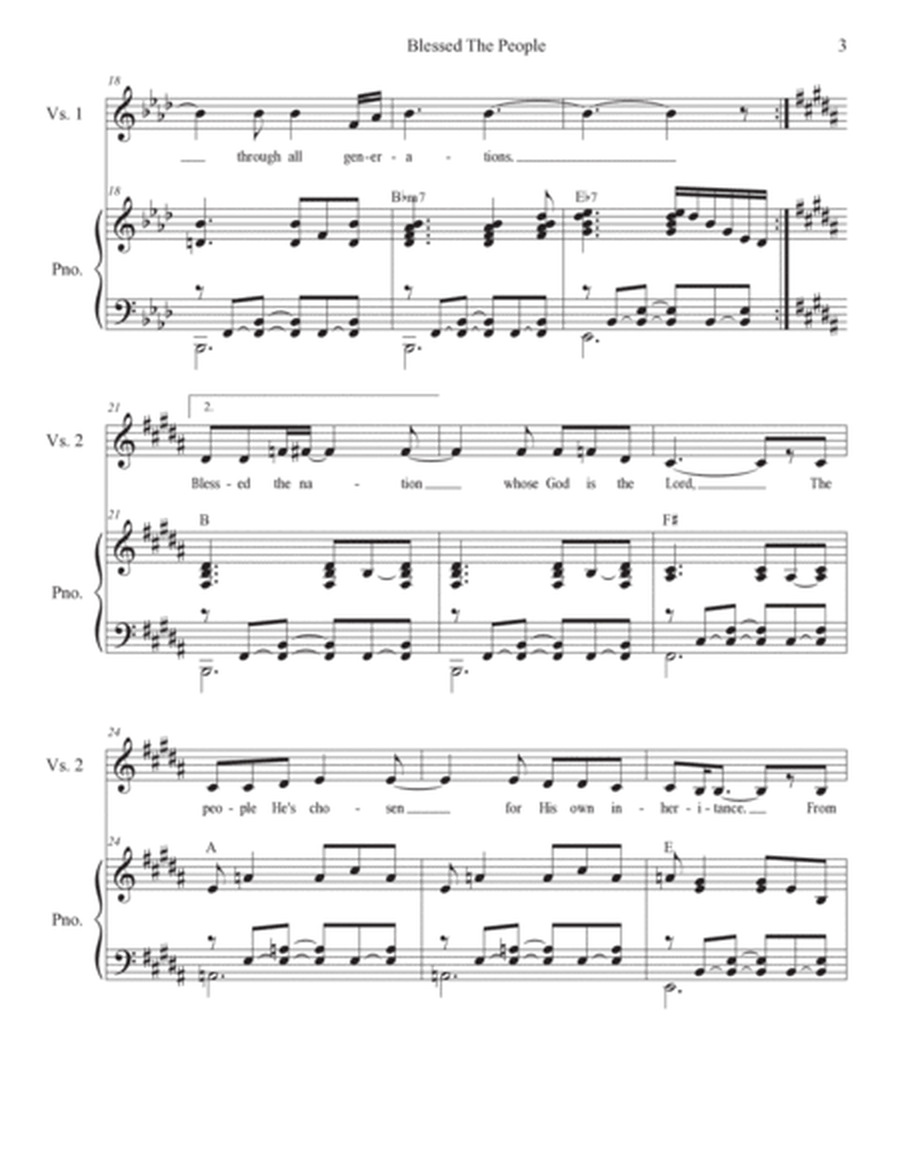 Blessed The People (Vocal Quartet - (SATB) image number null