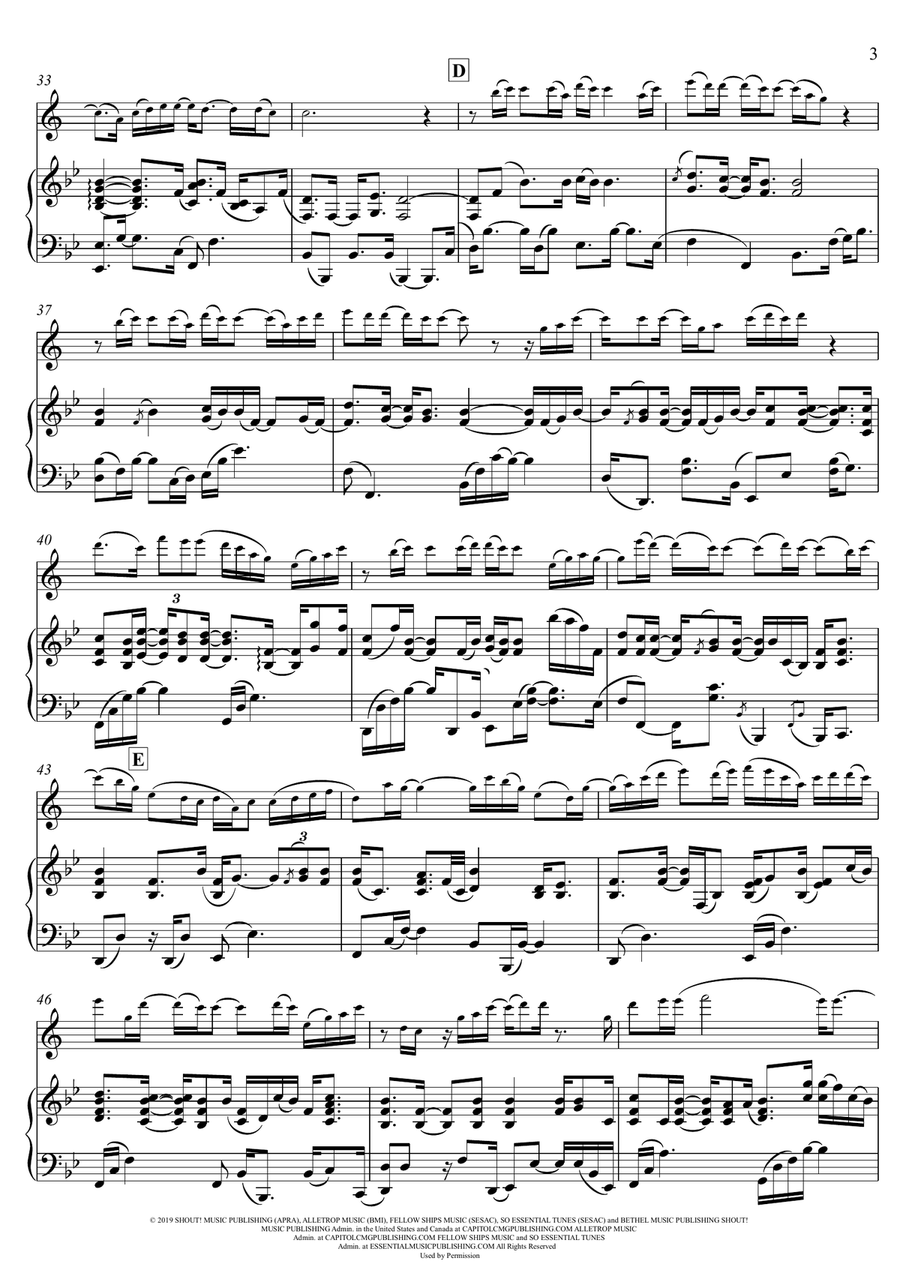 Goodness Of God Goodness Of God Tenor Saxophone scores gallery preview page 3