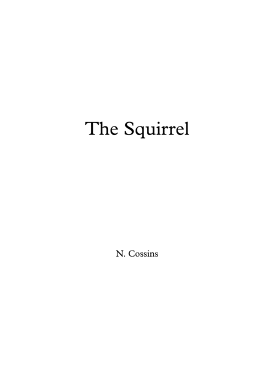 The Squirrel - N. Cossins (Original Orchestral Composition) Chamber Orchestra scores gallery preview page 1