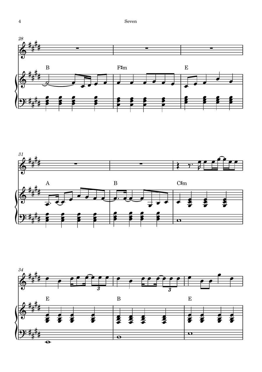Seven Piano scores gallery preview page 4