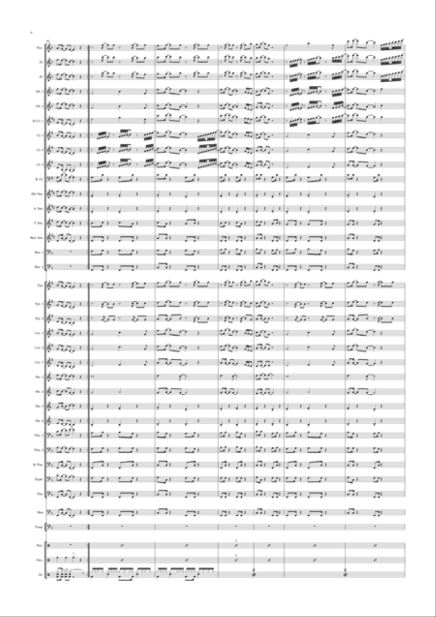 Fanfar and Tribute Fanfar and Tribute Marching Band scores gallery preview page 6