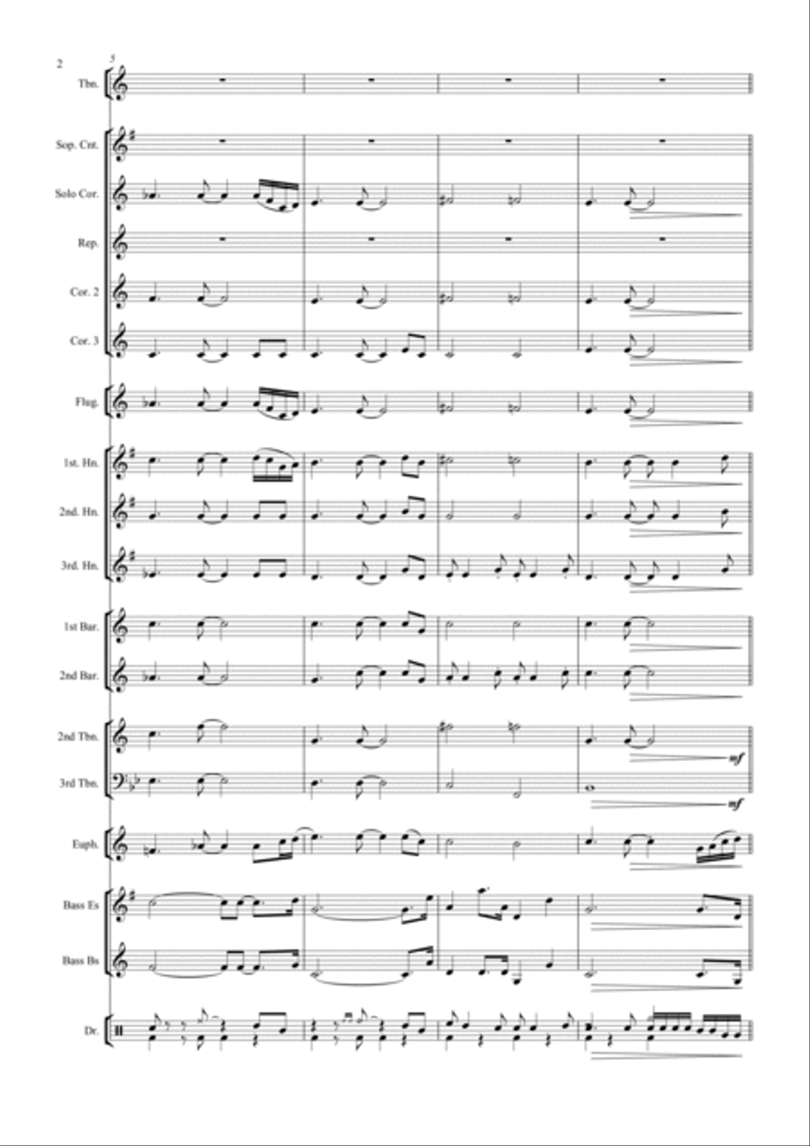 Make You Feel My Love Brass Band scores gallery preview page 3