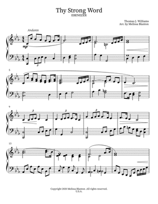 Thy Strong Word - arranged for Solo Piano