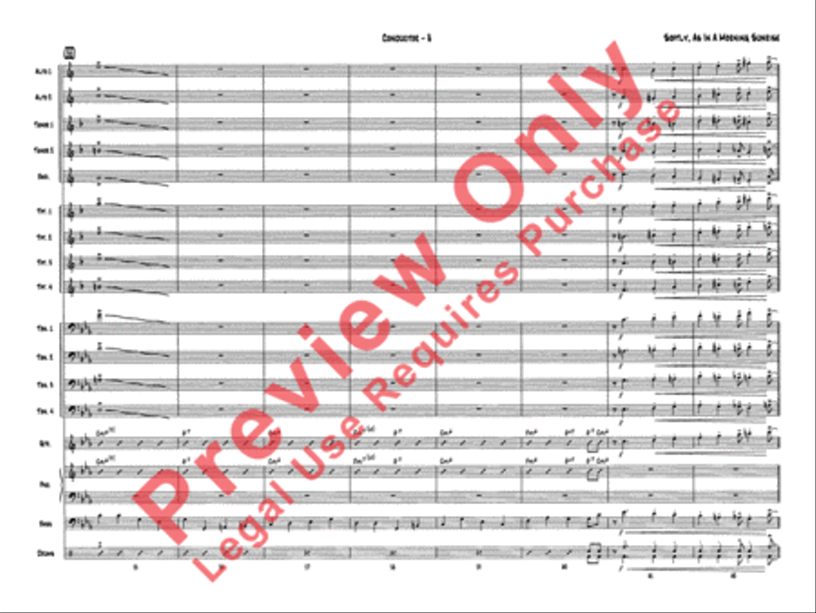 Softly, As in a Morning Sunrise Jazz Ensemble scores gallery preview page 10