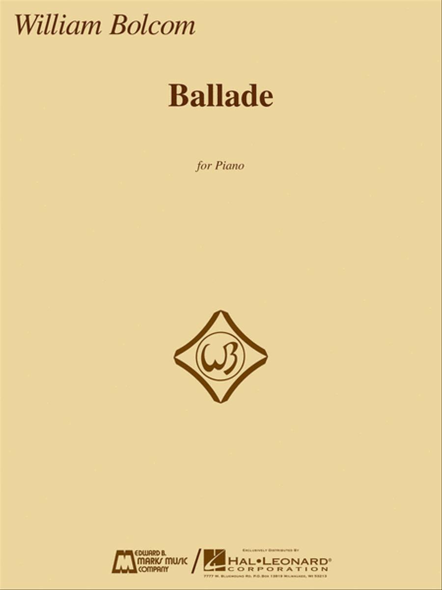 Ballade Piano Solo scores gallery preview page 1