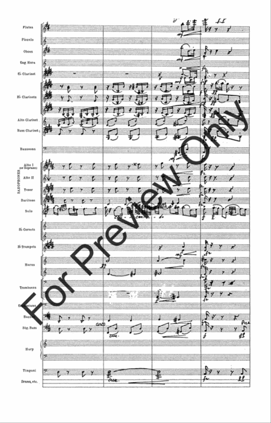 Fantasie Pastoral Hongroise (Score) Concert Band scores gallery preview page 21