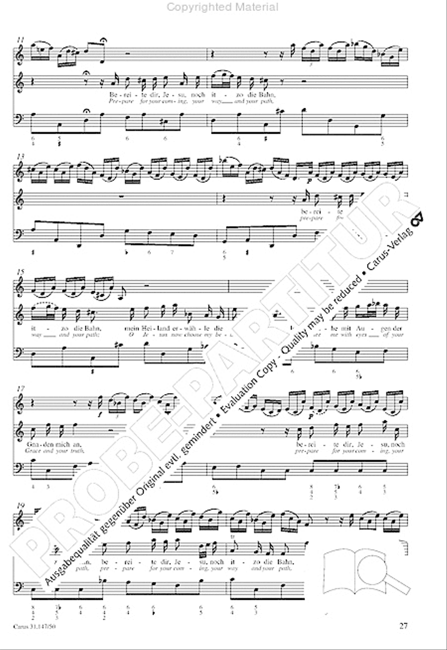 Heart and mouth and thought and action (Herz und Mund und Tat und Leben) (Herz und Mund und Tat und Leben) 4-Part scores gallery preview page 29
