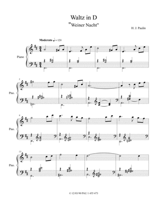 Waltz in D, subtitle: Wiener Nacht (Vienna Night)