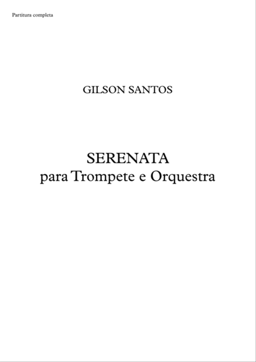 Serenade for Trumpet and String Orchestra Chamber Orchestra scores gallery preview page 4