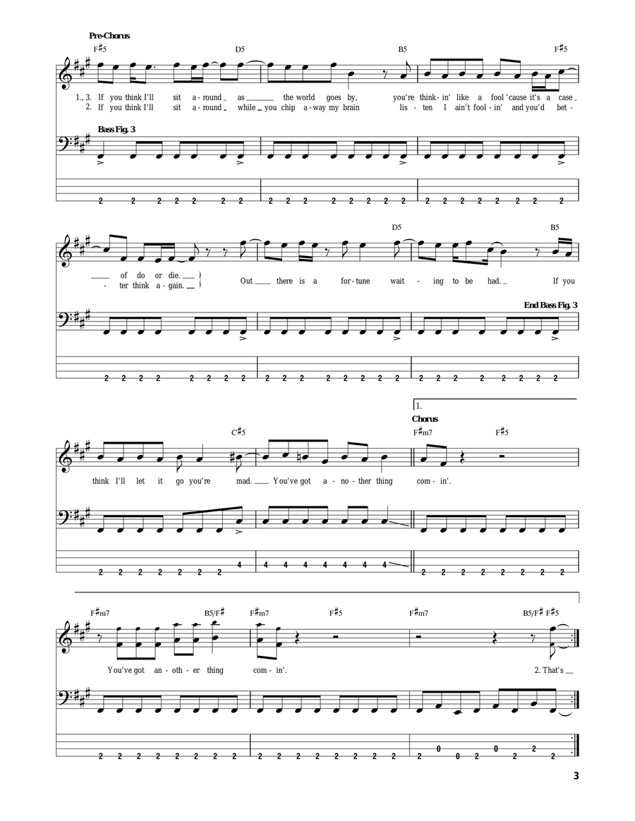 You've Got Another Thing Comin' Acoustic Guitar scores gallery preview page 3