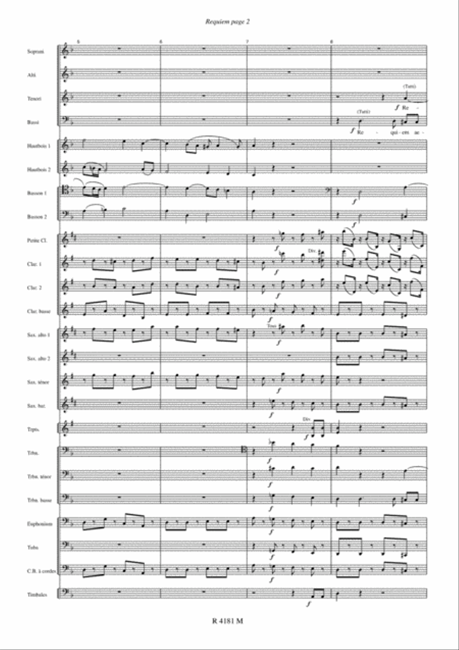 Requiem Concert Band scores gallery preview page 3