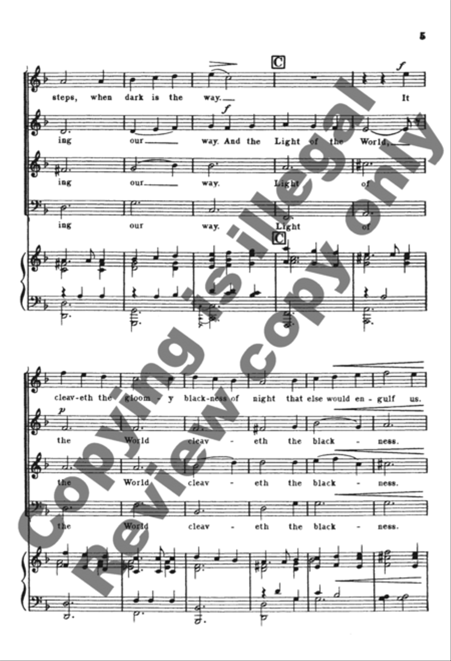 Onward, Ye Peoples! 4-Part scores gallery preview page 15