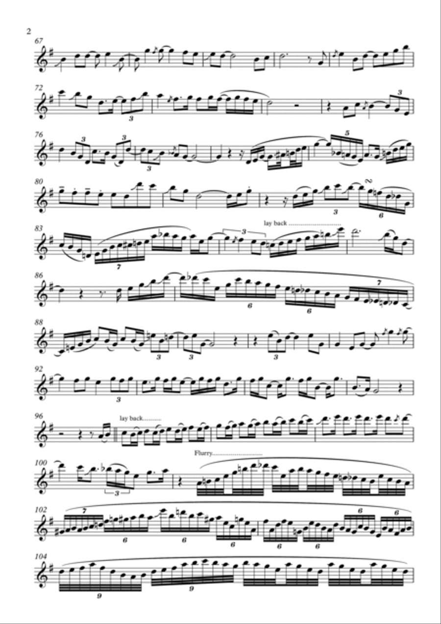 Silhouette Soprano Saxophone scores gallery preview page 2