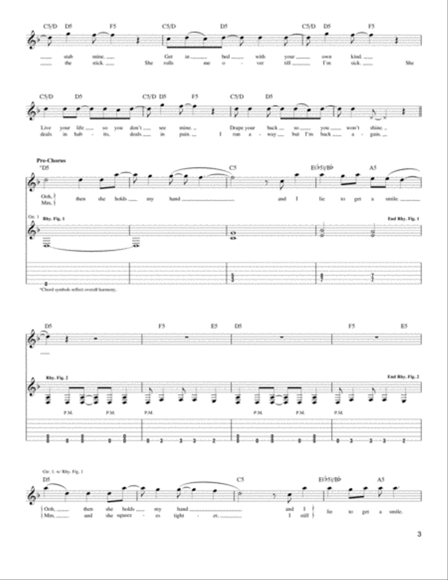 Sweet Amber Electric Guitar scores gallery preview page 3