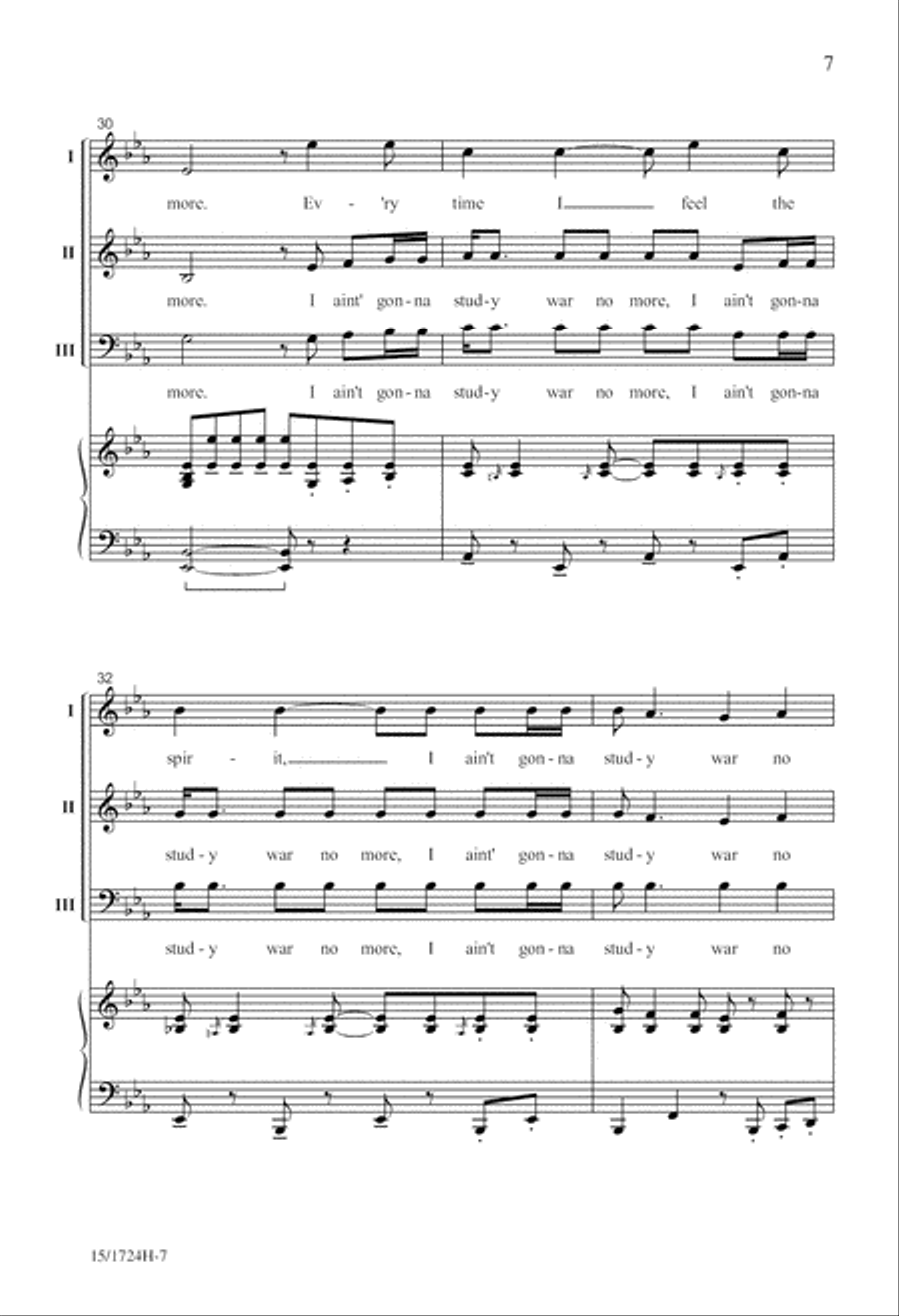 Spiritual Jubilee 3-Part scores gallery preview page 8