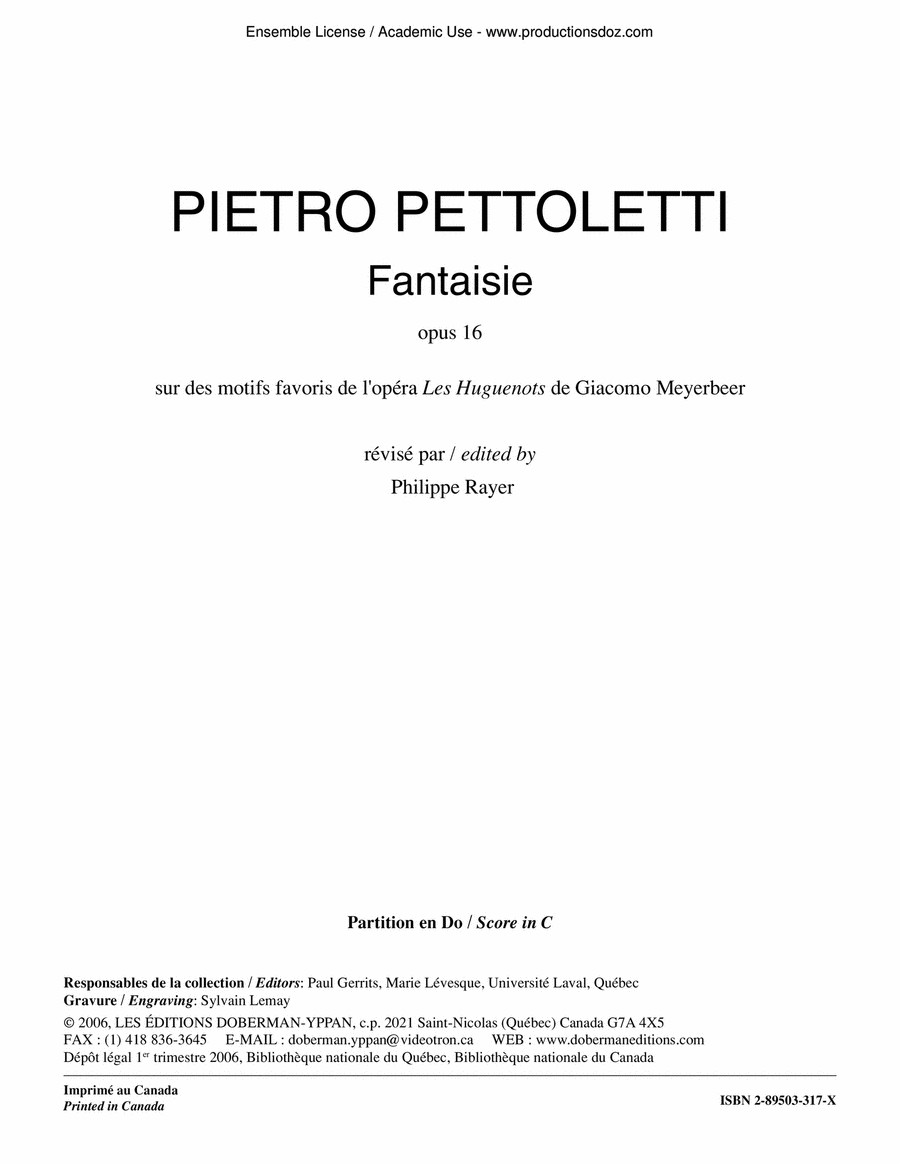 Fantaisie op. 16 Fantaisie op. 16 Guitar Ensemble scores gallery preview page 1