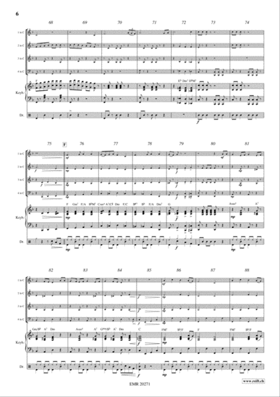 Pop Folk Suite Pop Folk Suite Concert Band scores gallery preview page 6