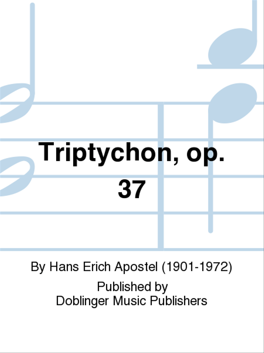 Triptychon, op. 37 Choir scores gallery preview page 1