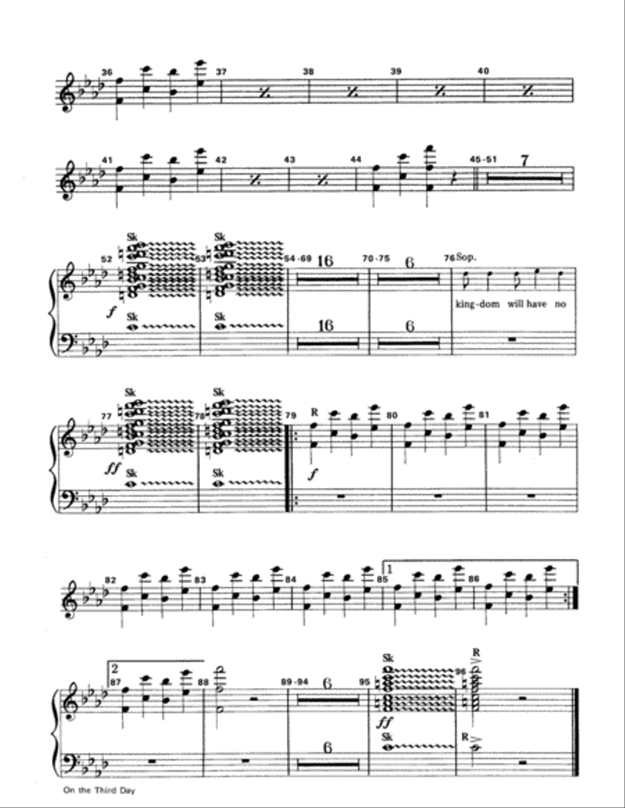 On the Third Day Choir scores gallery preview page 2