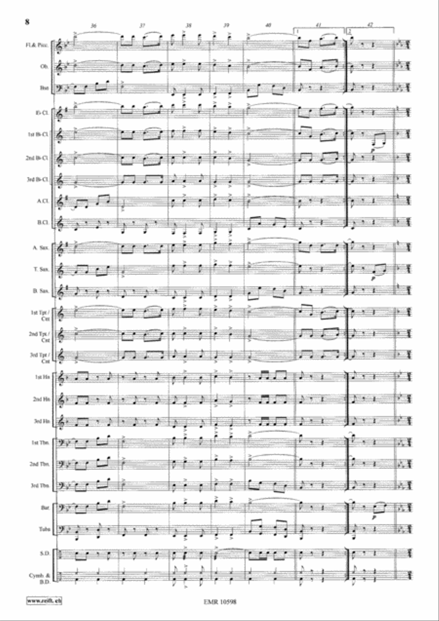 Mountain Echo Concert Band scores gallery preview page 9