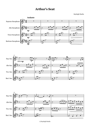 Arthur's Seat - Saxophone quartet (SATB)
