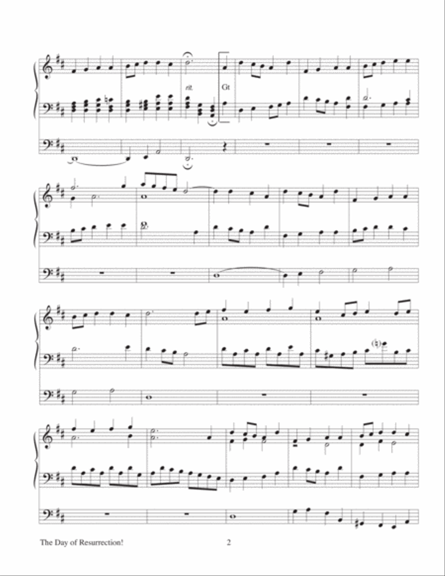 The Day of Resurrection! Organ Solo scores gallery preview page 3