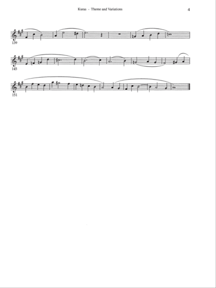 Theme and Variations Oboe scores gallery preview page 21