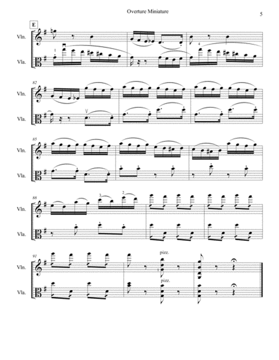 Overture Miniature from "The Nutcracker" for Violin and Viola image number null