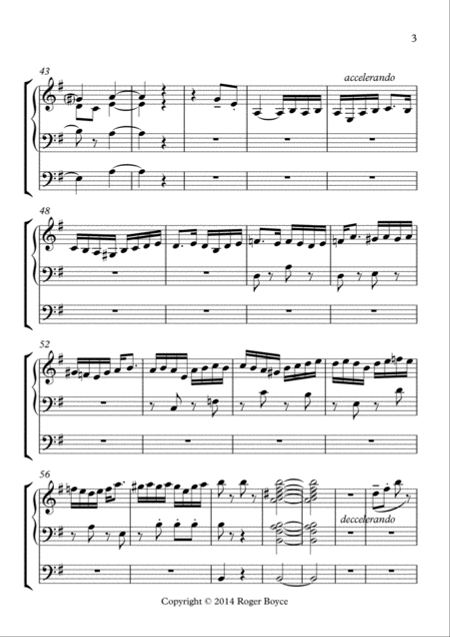 Toccata Giocosa Organ Solo scores gallery preview page 3