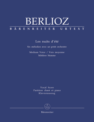 Les nuits dete for Solo Voice and Orchestra op. 7 Hol. 81B