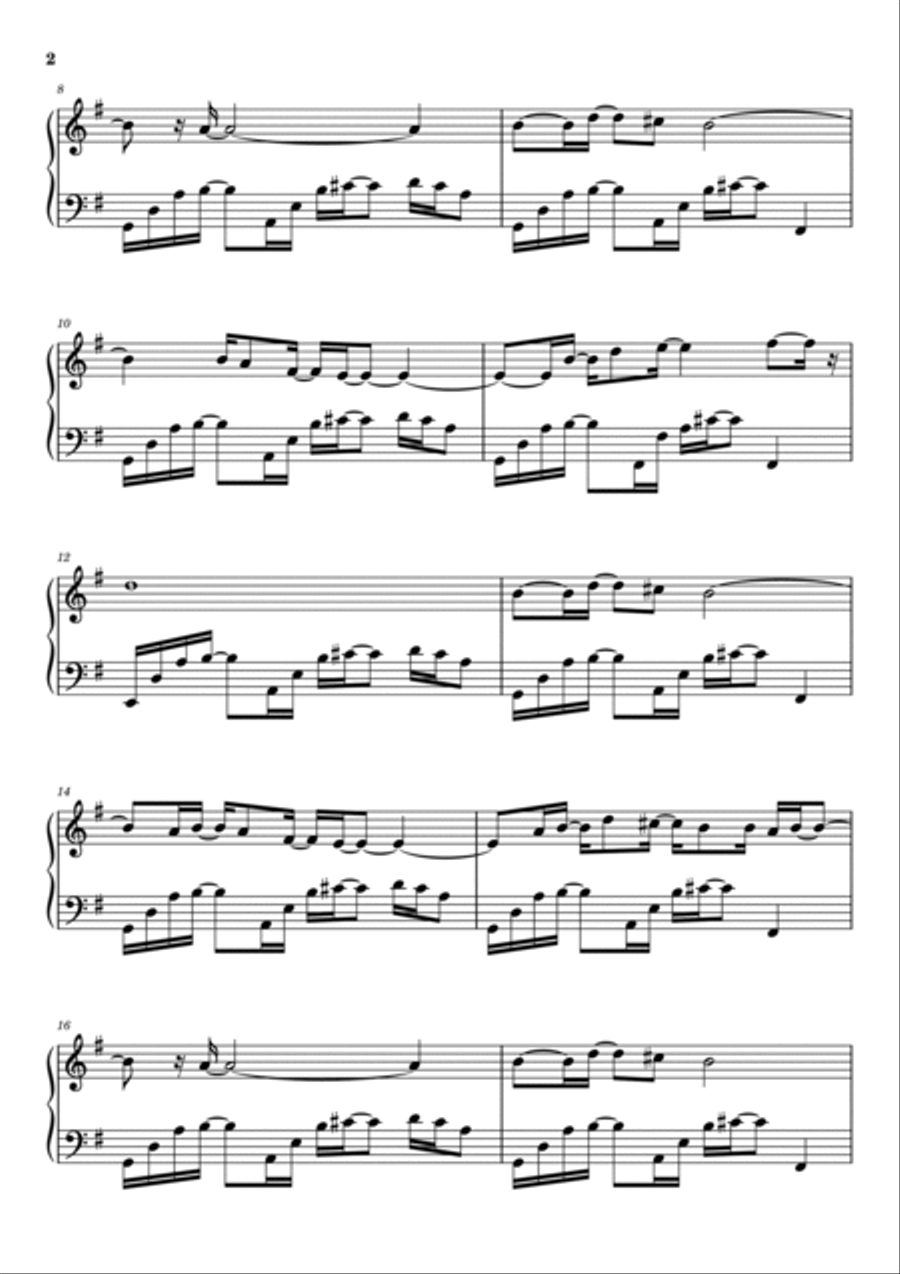 Human Nature Piano Solo scores gallery preview page 2
