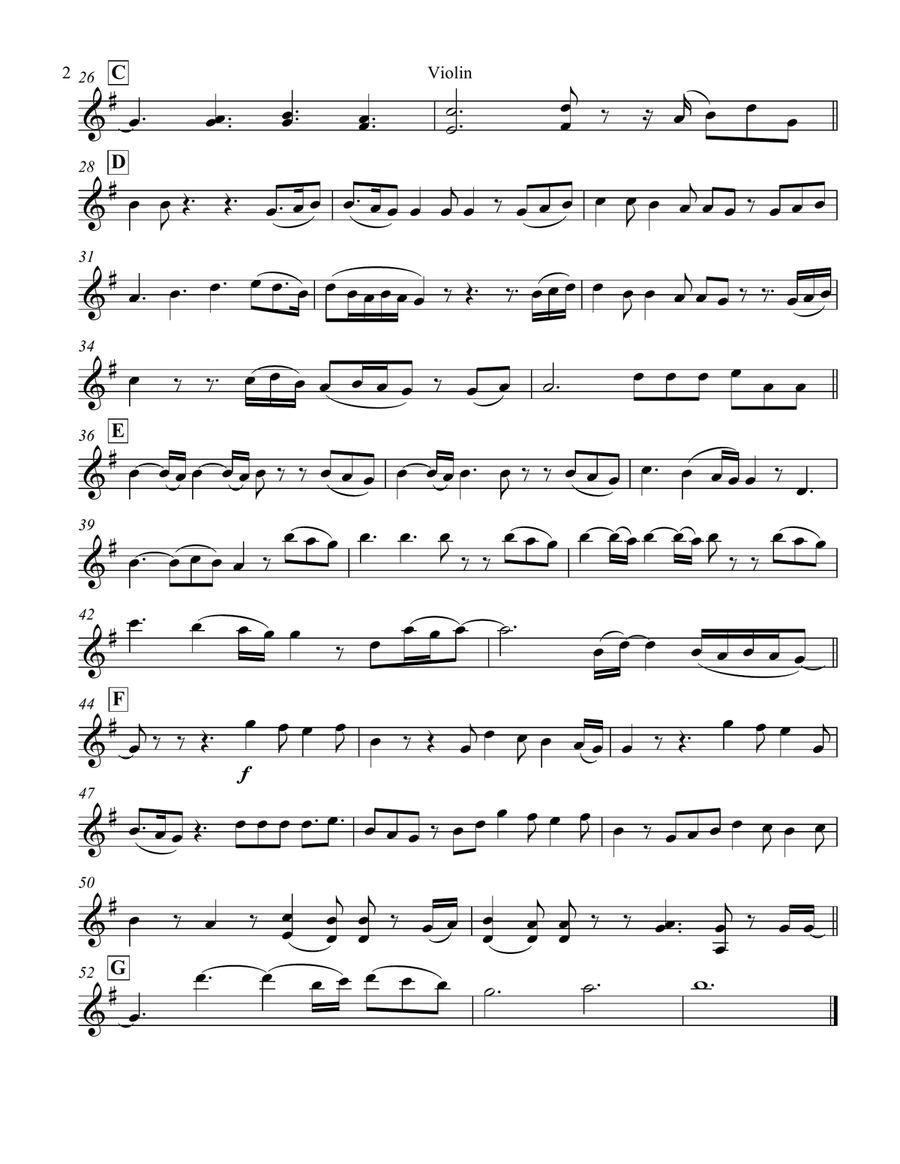 Perfect Violin Solo scores gallery preview page 2