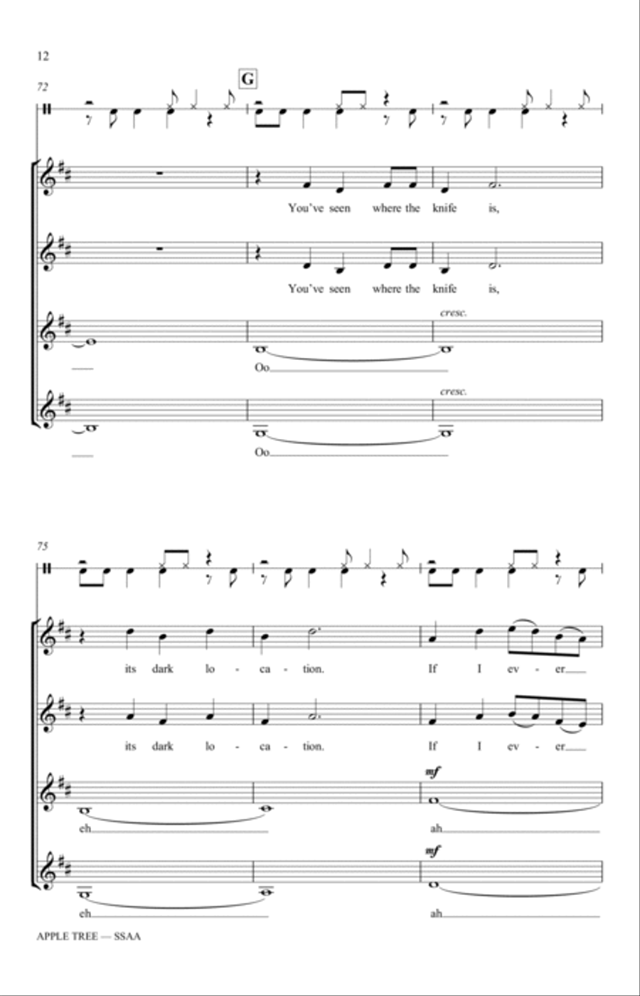Apple Tree (arr. Katerina Gimon) SSAA scores gallery preview page 10