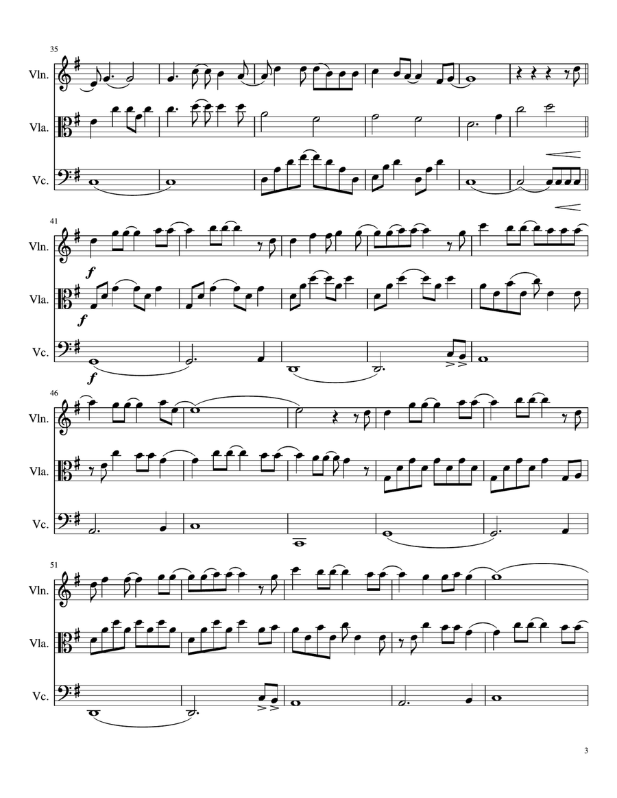 A Million Dreams A Million Dreams String Trio scores gallery preview page 3