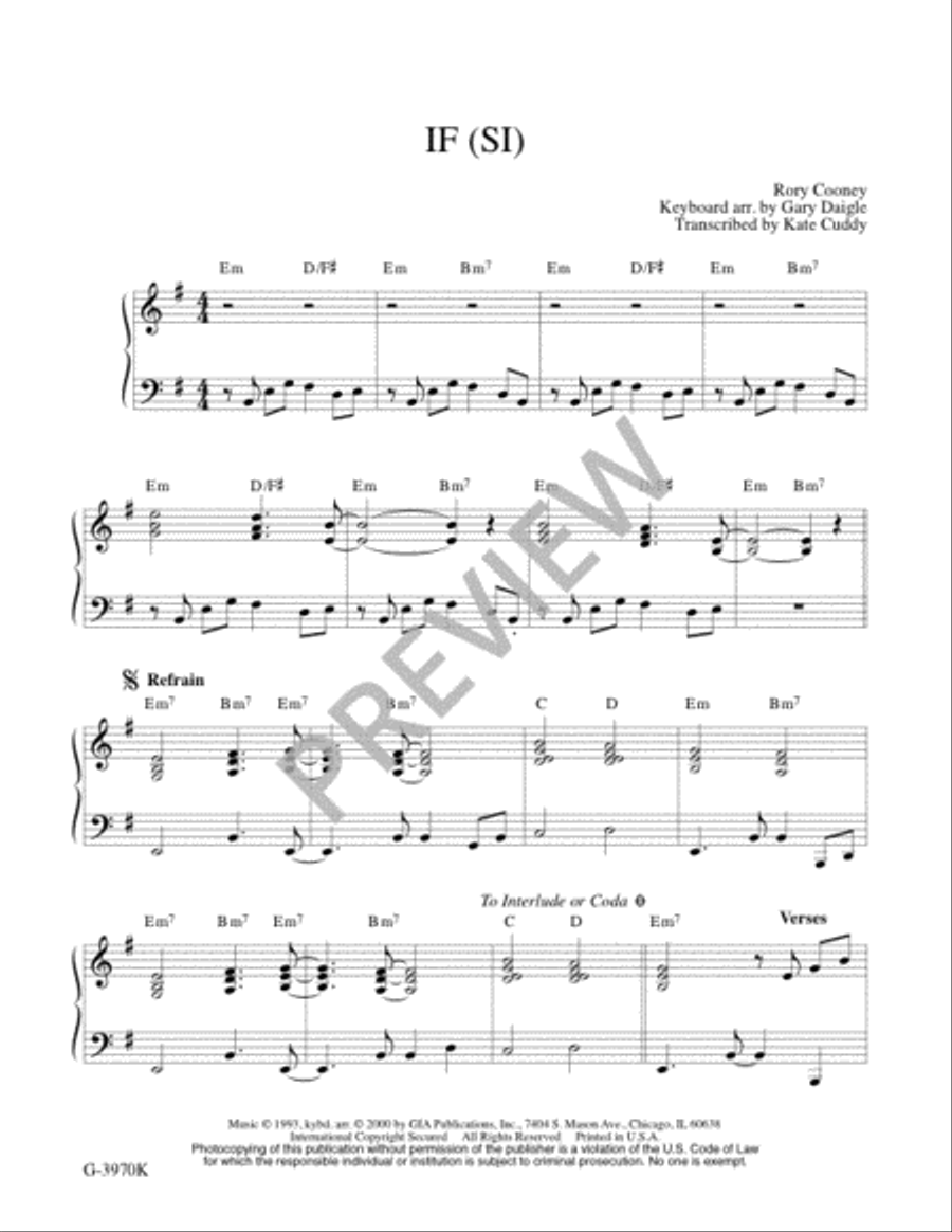 If - Instrument edition Piano scores gallery preview page 2