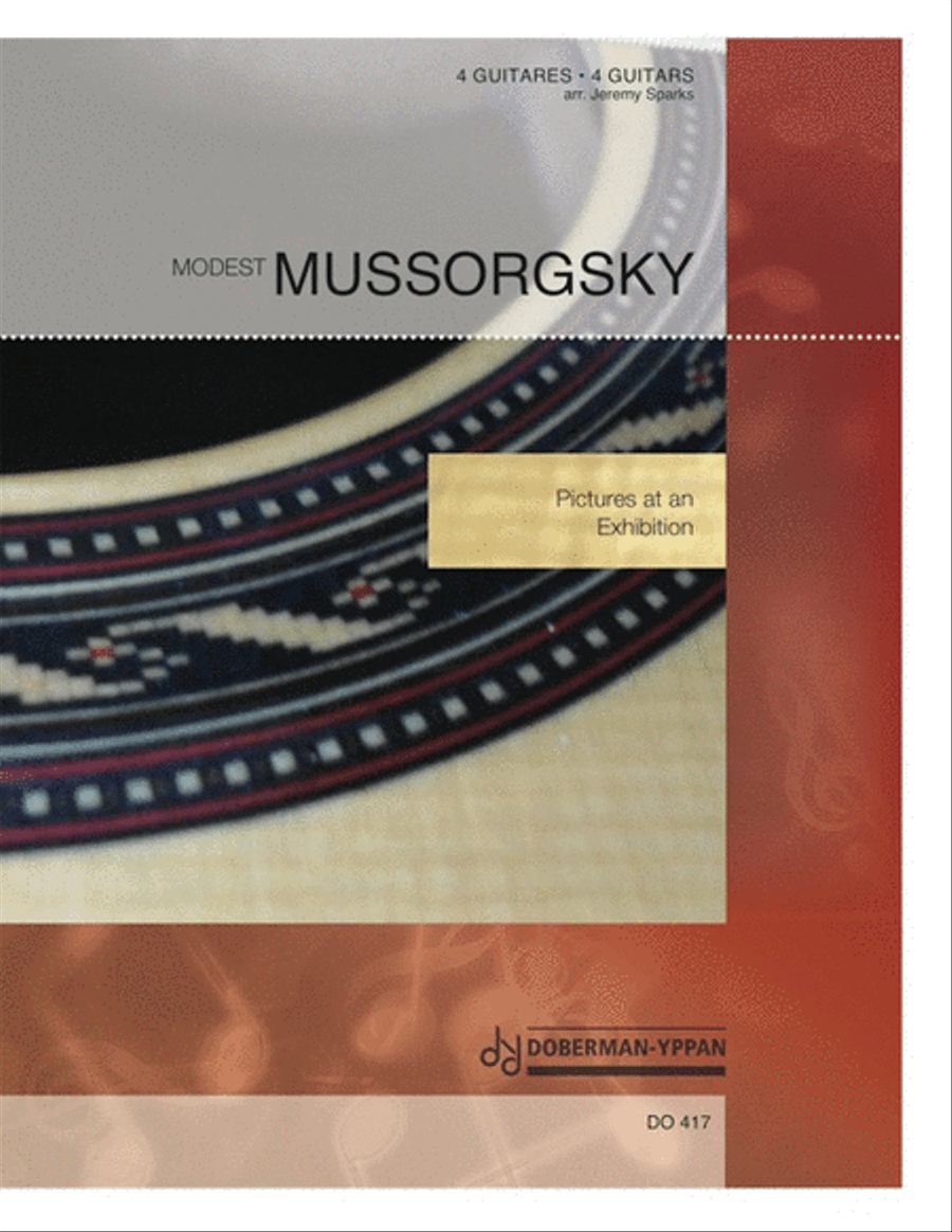 Pictures at an Exhibition Guitar Ensemble scores gallery preview page 1