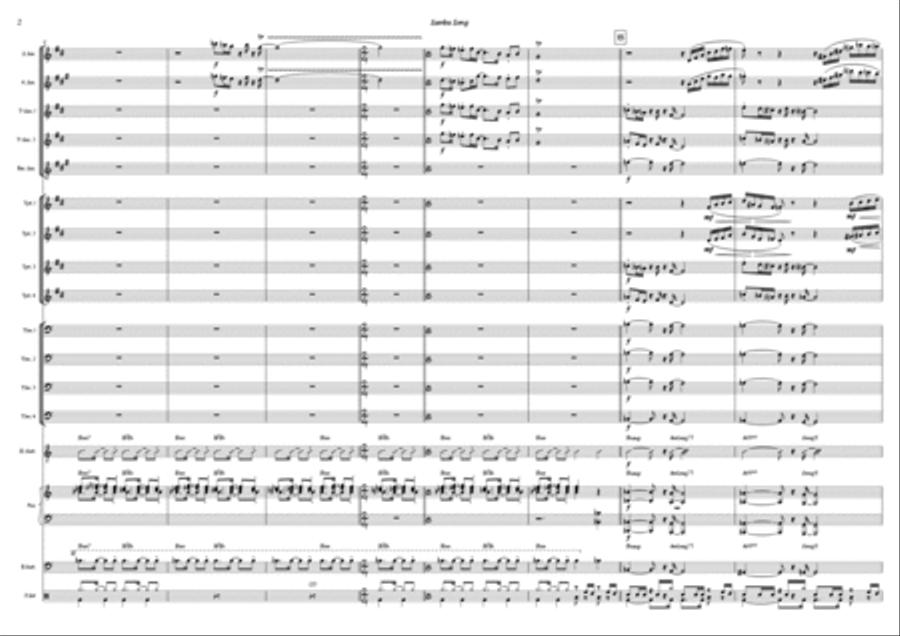 Samba Song Jazz Ensemble scores gallery preview page 2