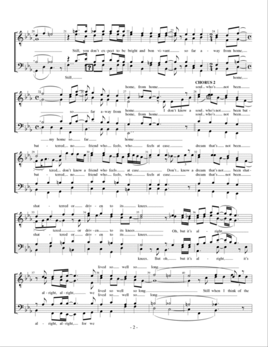 American Tune American Tune TTBB scores gallery preview page 2
