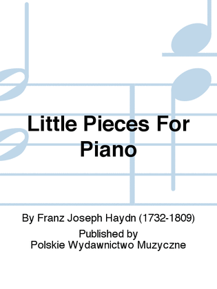 Book cover for Little Pieces For Piano