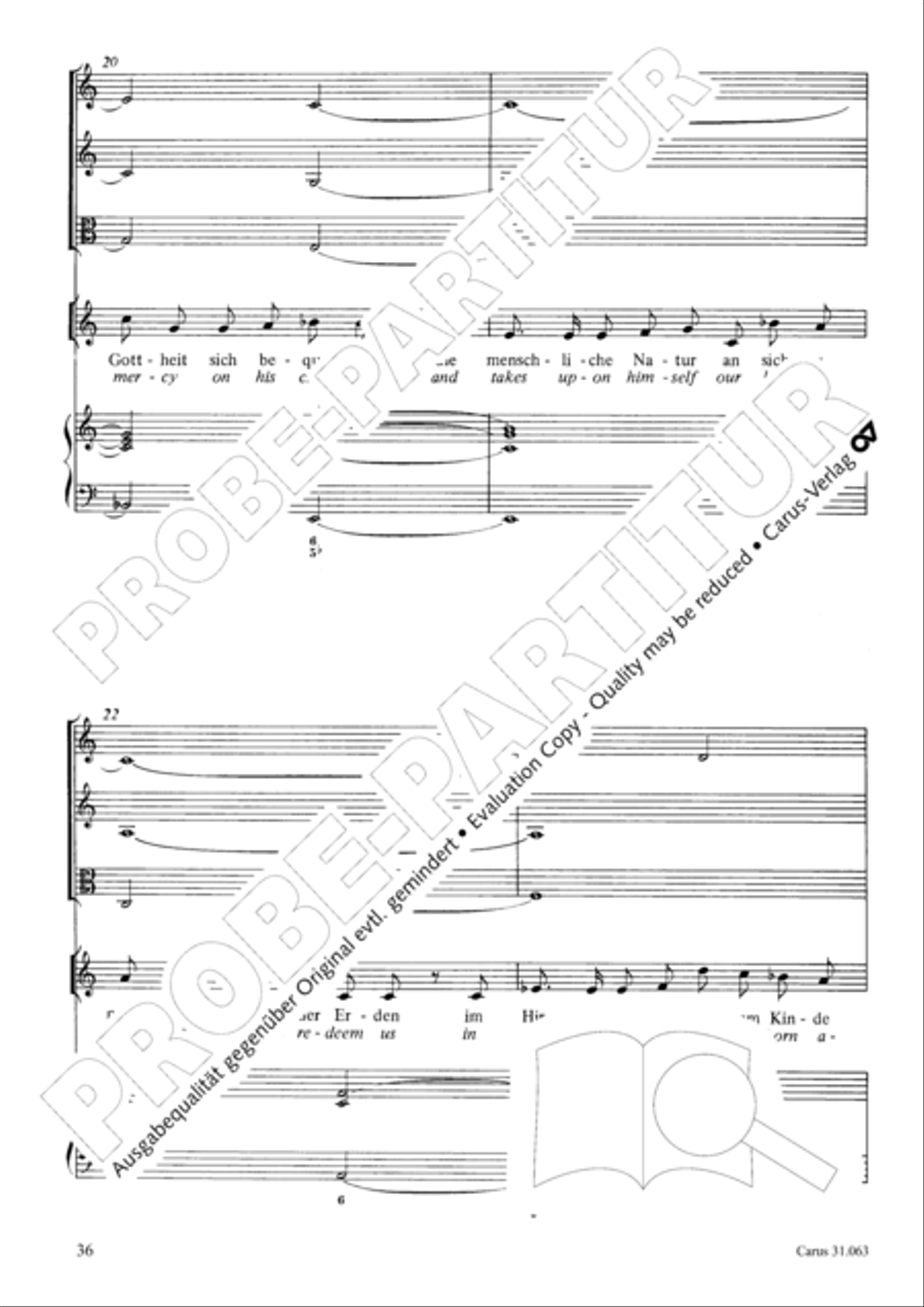 Christians, etch this blessed day (Christen, atzet diesen Tag) 4-Part scores gallery preview page 37