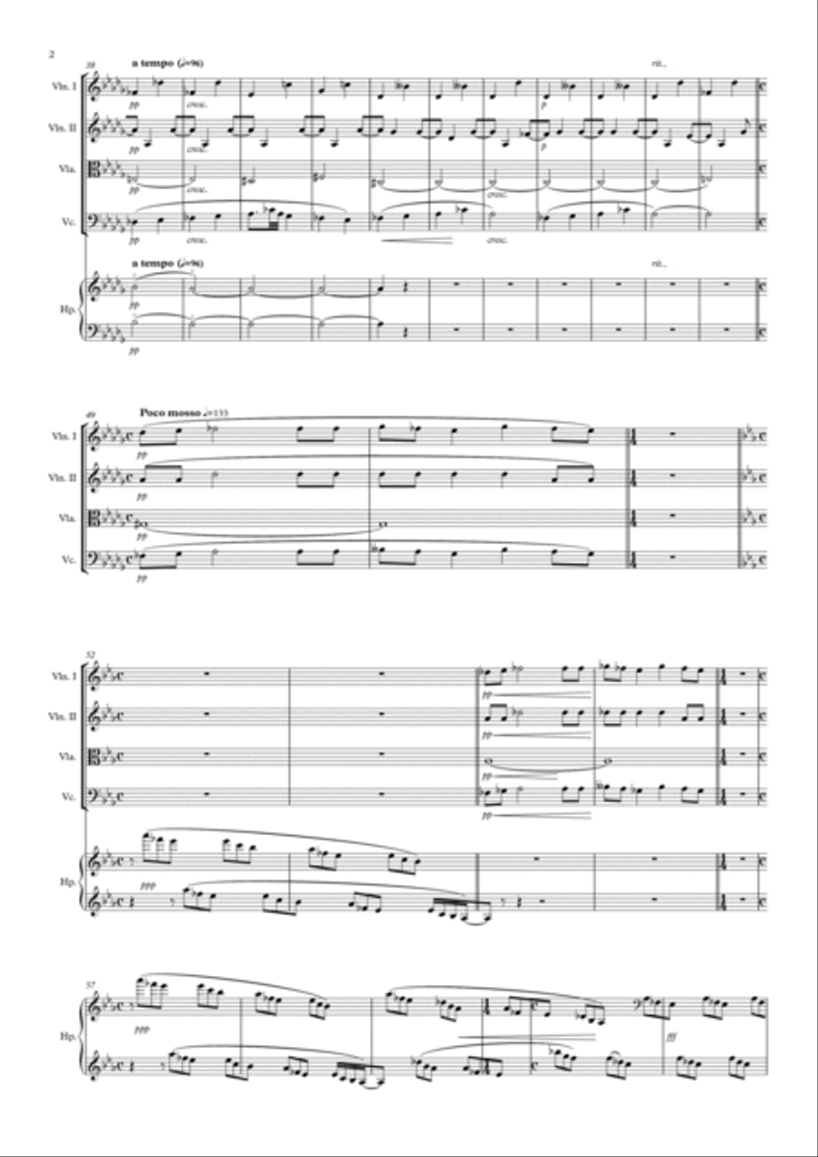 In the mists (V mlhách) Chamber Orchestra scores gallery preview page 2