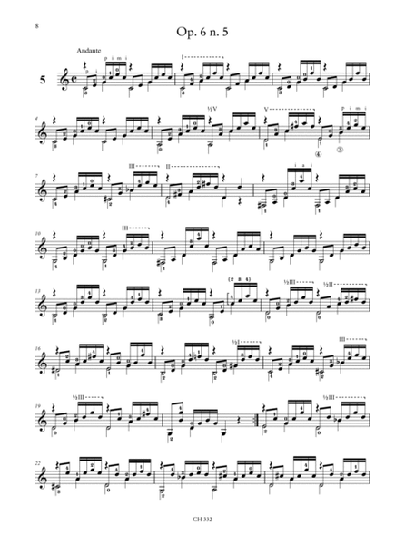 24 Studies Op. 6 and Op. 29 for Guitar. Foreword by Angelo Gilardino