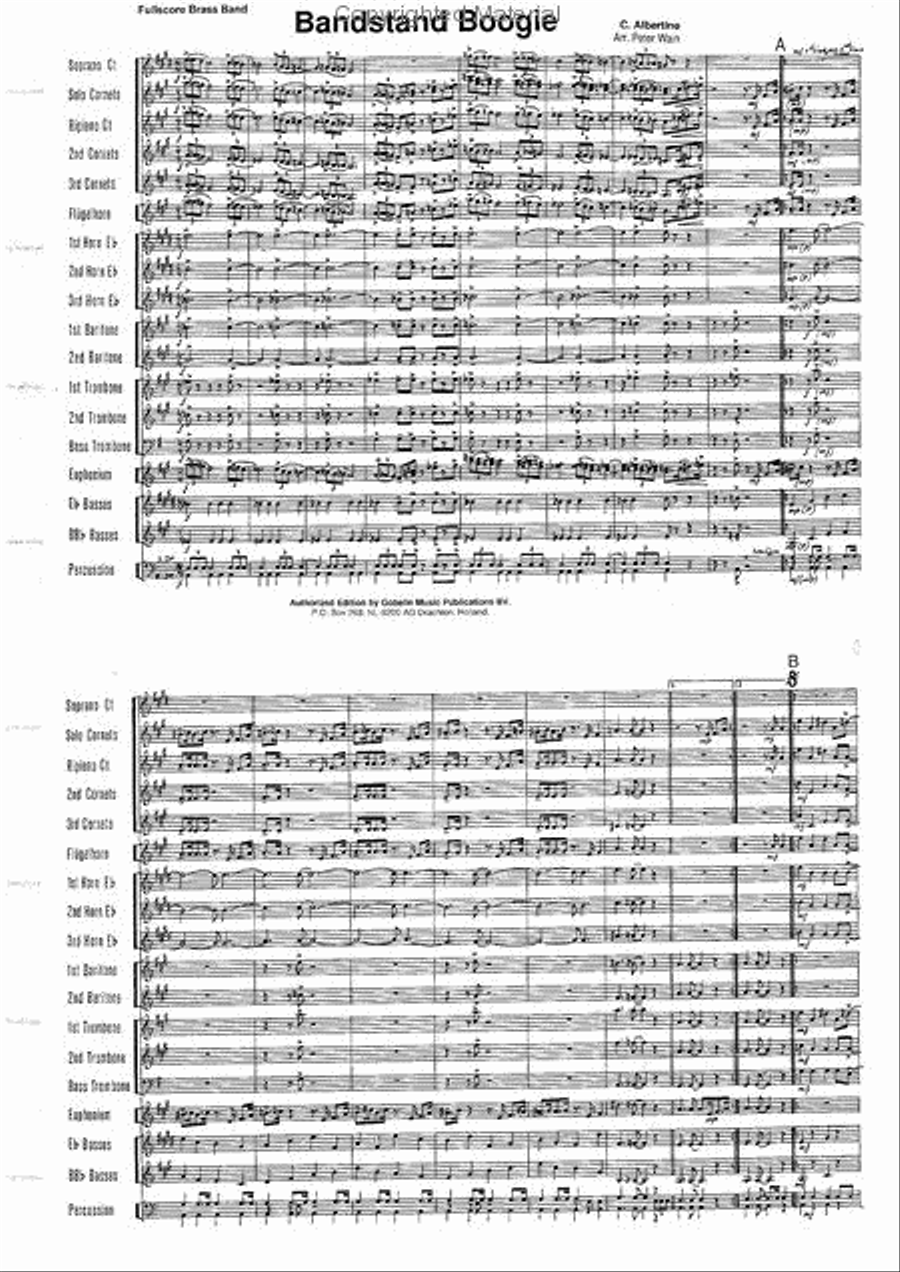 Bandstand Boogie Bandstand Boogie Brass Band scores gallery preview page 2