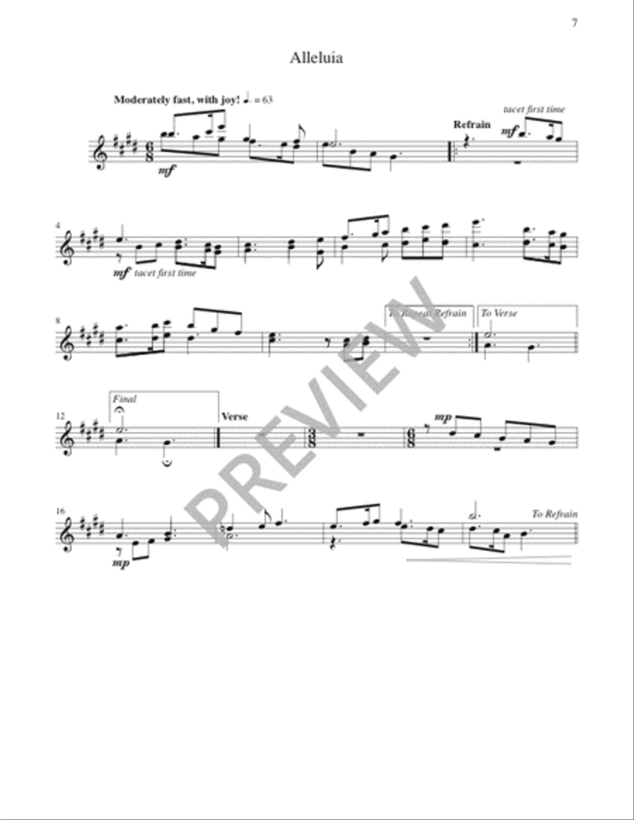 The Glendalough Mass - Instrument edition Flute scores gallery preview page 8