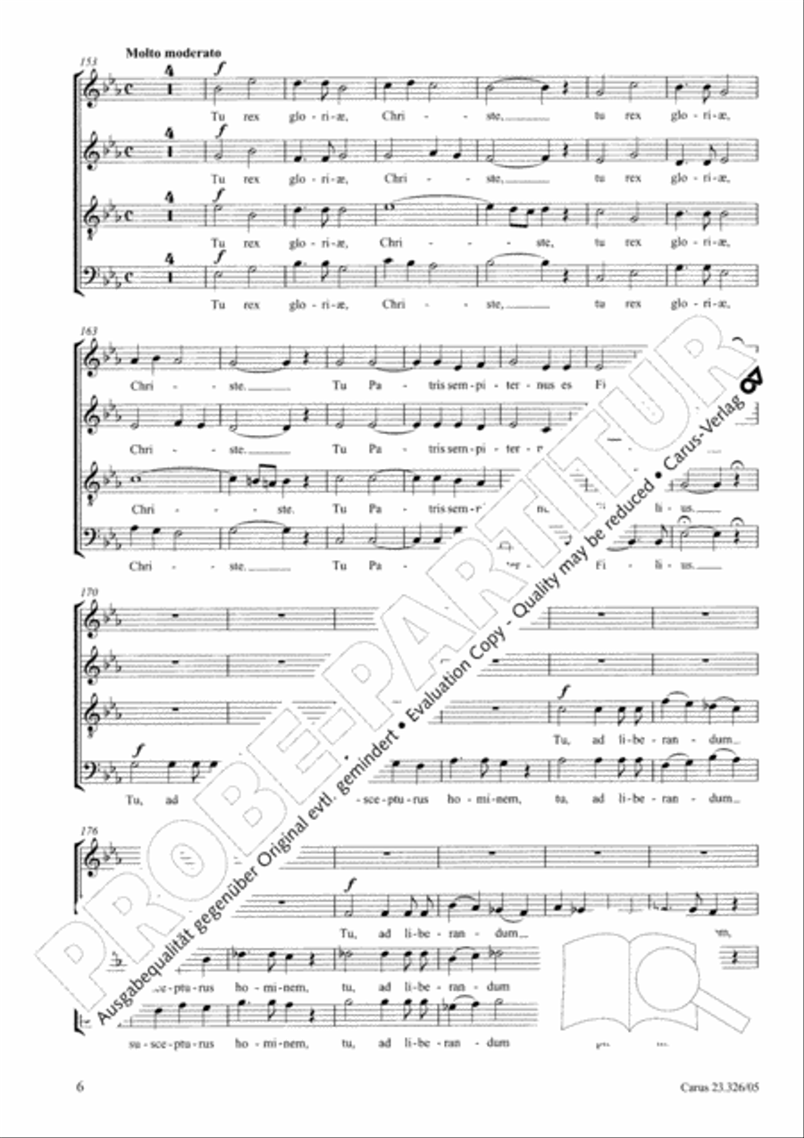 Te Deum 4-Part scores gallery preview page 7