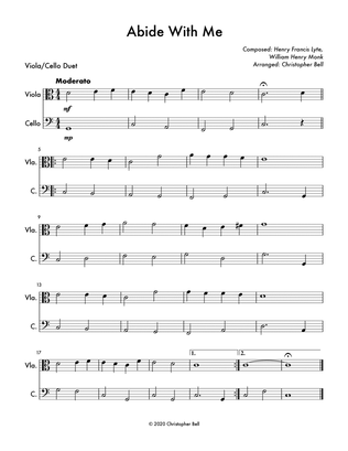 Book cover for Abide with Me - Easy Viola/Cello Duet