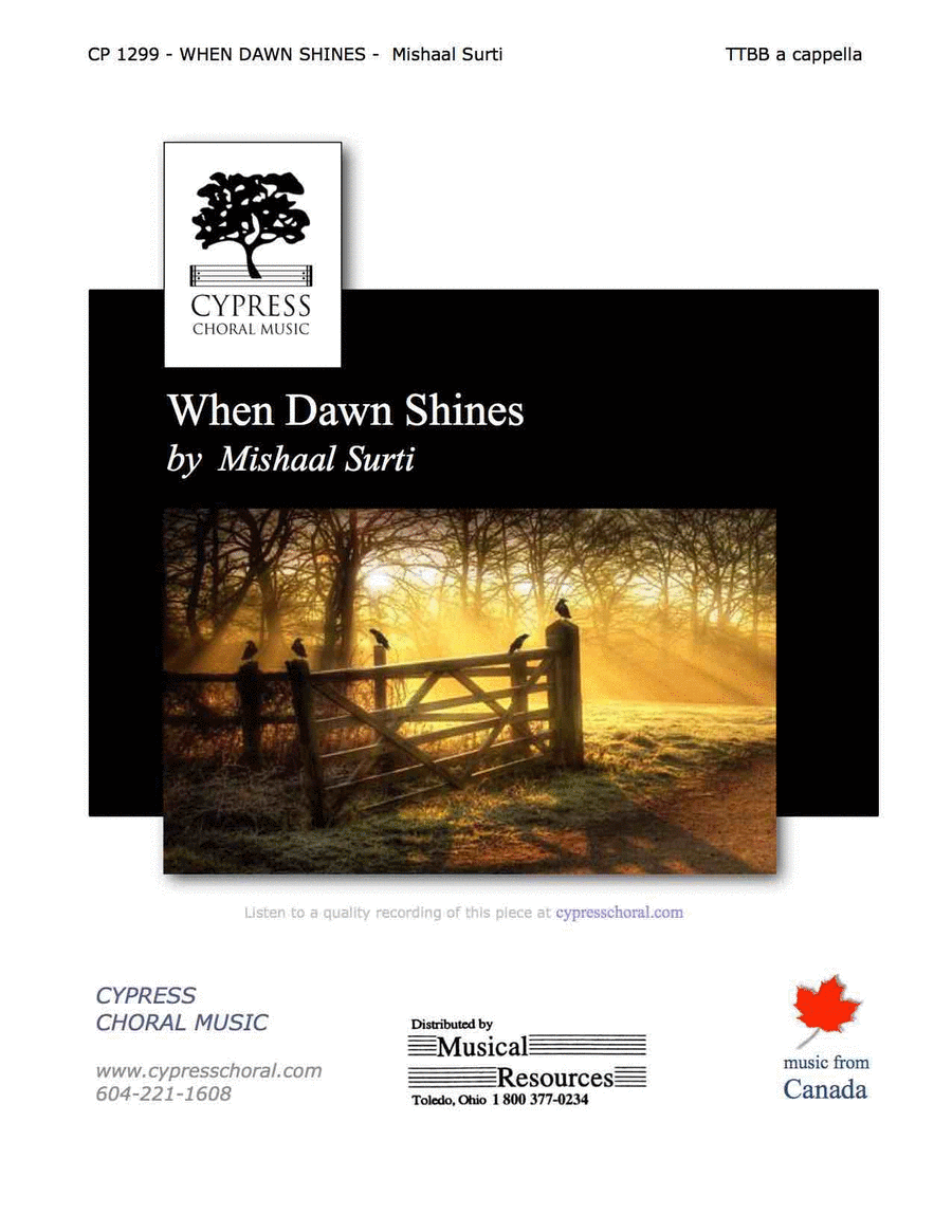 When Dawn Shines When Dawn Shines TTBB scores gallery preview page 1