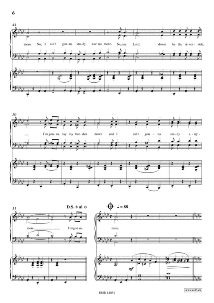 Gospel Train 4-Part scores gallery preview page 6